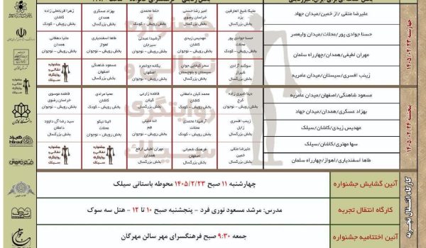 حضور آموزشگاه هنردونی در بین 30 اثر برگزیده نقالی از سراسر کشور